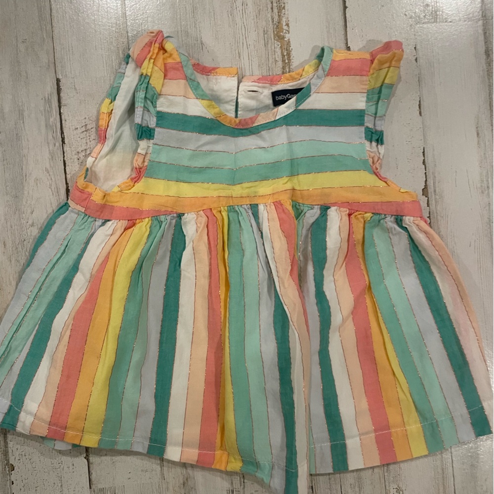 GAP Pastel Striped Baby Dress